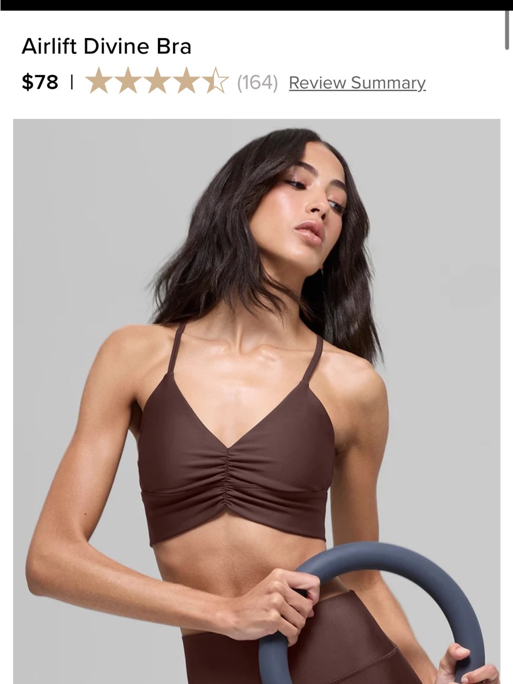 ALO YOGA AIRLIFT DIVINE BRA & 7/8 HIGH-WAIST AIRLIFT LEGGING IN BROWNSTONE